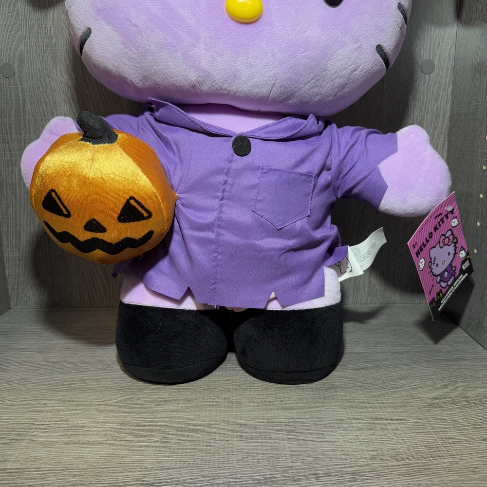 NWT Tik Tok Viral Hello Kitty 2025 Purple Frankenstein Halloween Greeter 21" - Picture 8 of 10